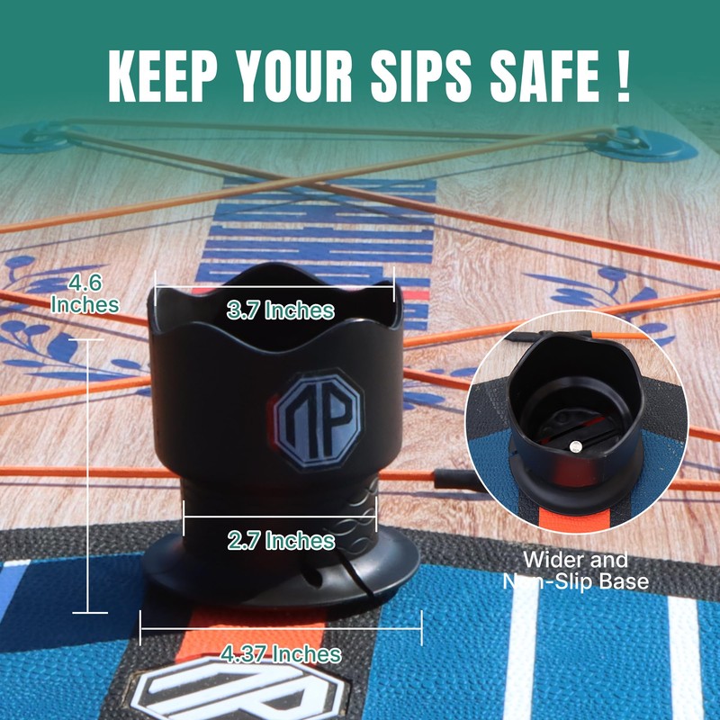 niphean Paddleboard and Kayak Cup Holder, Versatile Drink Holder for