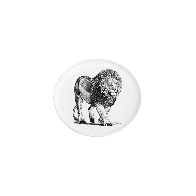 Maxwell & Williams DX0531 African Lion Plate - Black and