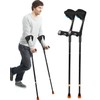 Antdvao Forearm Crutches Pair - Folding, Lightweight, Adjustable for Walking