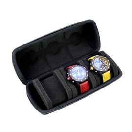 Kai Tian 3 Slot EVA Watch Box for Men Elegant Watch Storage with Mechanical Combination Lock and Airtag Holder for Privacy