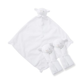 Angel Dear Pair and a Spare 3 Piece Blanket Set, White Lamb by Angel Dear