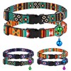 Cat Collar Breakaway 2PCS Adjustable Pattern Tribal Aztec Southwest Safety