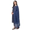 FIORRA Kurta recto de algodón para mujer con pantalón y