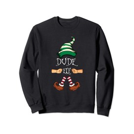 Frohe Weihnachten Pajama Geschenk Weihnachtself Dude Sweatshirt