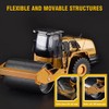 Dilwe Bulldozer Roller Train Toy, Road Roller Model, Alloy Road
