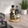 Farmhouse Oak 9" Lazy Susan Turntable Organizer for Cabinet, Round