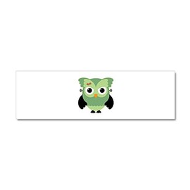 Truly Teague 36 x 11 Wall Vinyl Sticker Spooky Little Owl Frankenstein Monster