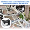 Venussar Boat Trailer Rollers with Brackets 5" Keel Roller Assembly