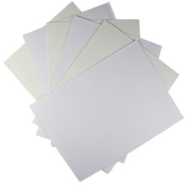 KCS 6 piezas de tela de punto de cruz de 12 x 18 pulgadas (30 x 45 cm) de algodón con abalorio de 14 quilates (blanco y blanco antiguo)