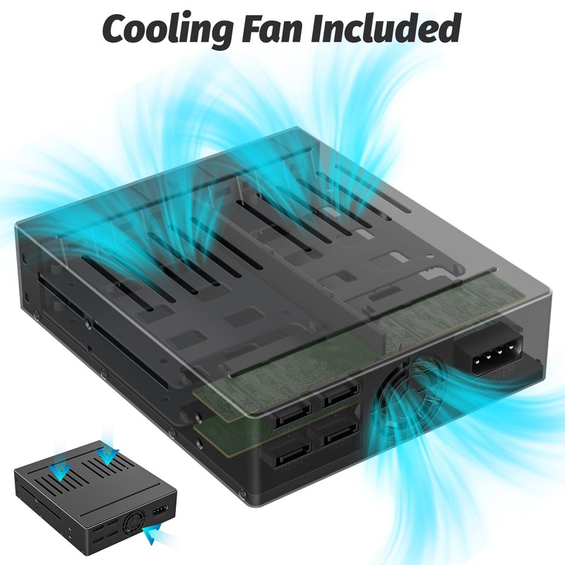 4 Bay SATA HDD & SSD Hot Swap Cage, 4