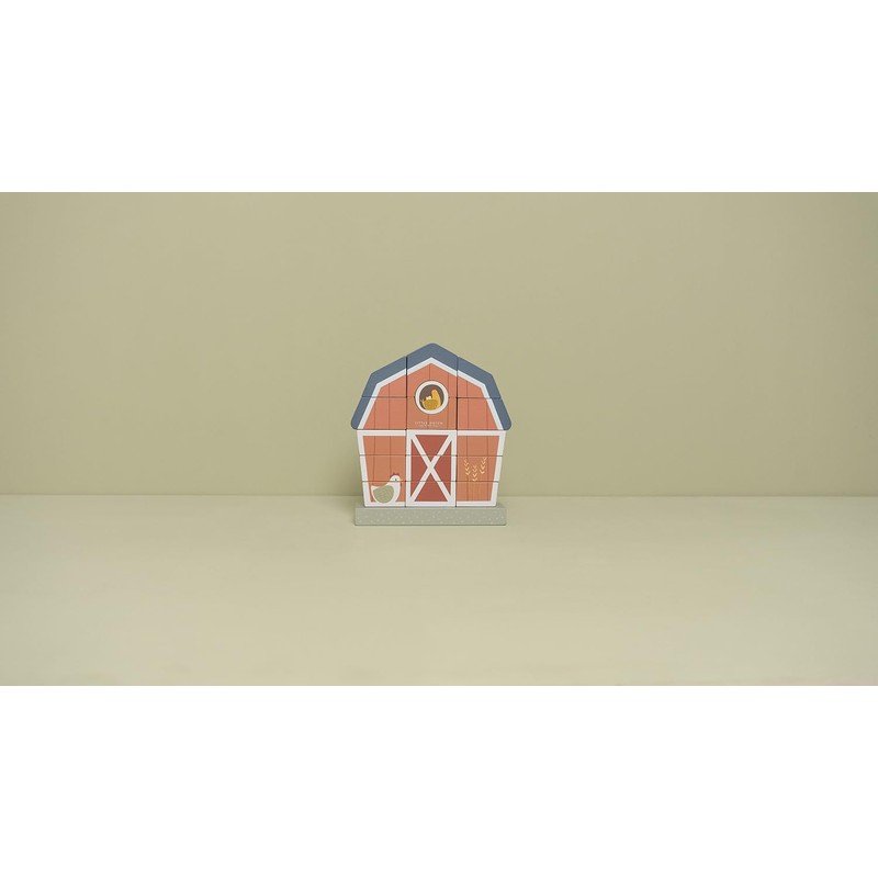 Little Dutch 7144 FSC Wooden Stacking Game Farmhouse Little Farm