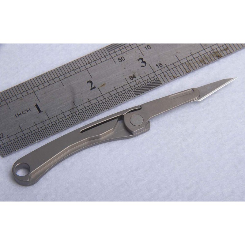 ILEAF Titanium Alloy Daily Mini Pocket Folding Utility Knife with