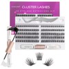 Individual Lashes with Lash Bond and Seal 120 Cluster Lashes