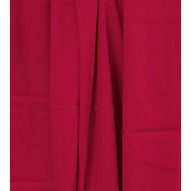 Plain Solid Cotton Lawn 5-Yards 44" inches Wide Cut Fabric Solid Dyed Material DIY Craft (180 x 44 inches, Red)