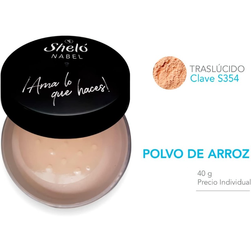 Sheló NABEL Polvo De Arroz Natural O Translucido Sellador De