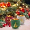Christmas Votive Candle Holder Set of 6, Red Green White