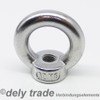 Pack of 10 Ring Nuts M6 Cast and Polished Similar
