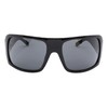Black Flys Fly 4 LIfe Wrap-around Sunglass Shiny Black w/Smoke