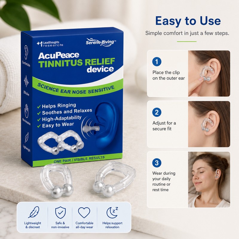 Magnetic Ear Clip Accessory for Relaxation – Portable Adjustable Ear