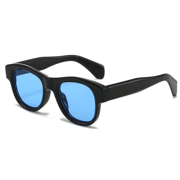 LIXX Retro Chunky Sunglasses Rounded Square Frame for Men Women