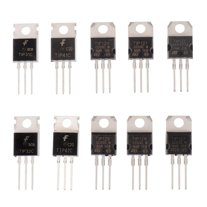 BOJACK 10 Values 50 Pcs Silicon Epitaxial Power Transistor TIP31C