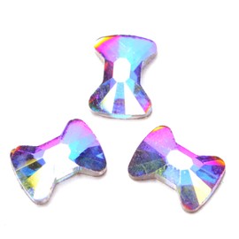 AD Beads Top Czech AB Crystal Multi-Shape Flatback Rhinestone Nail Art Decoration DIY (50 Pcs, 22. Pillow 6x10mm)