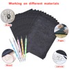 100 Sheets Black Carbon Paper Transfer Sheet A4 Graphite Tracing
