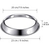 Wok Rings Stainless Steel Round Metallic 2 Pack 7.8" and