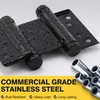 KOLET Double Action Door Hinges, 3 Inches Swinging Door Hinges,