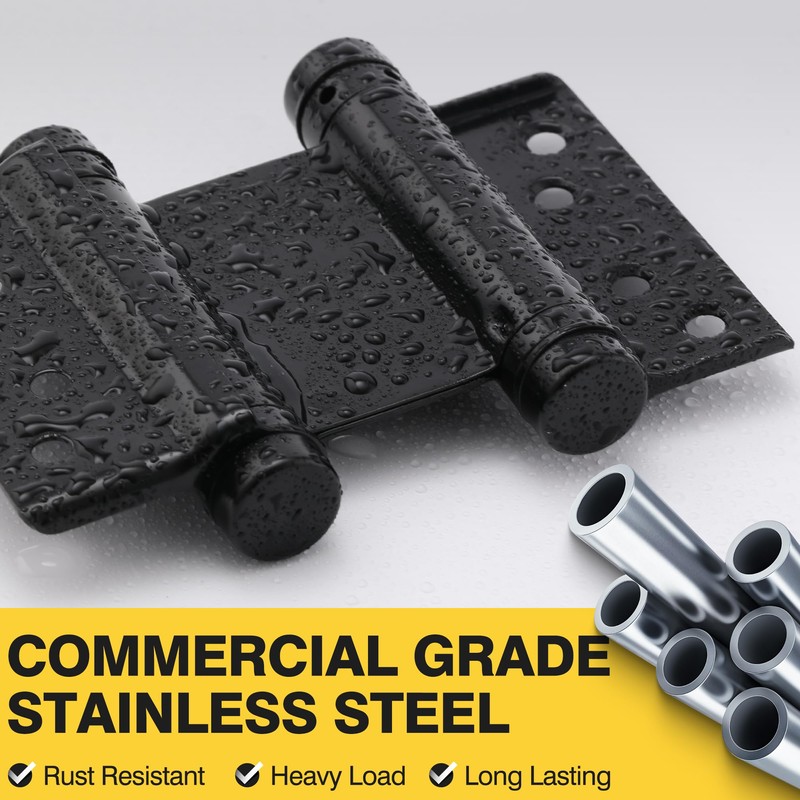 KOLET Double Action Door Hinges, 3 Inches Swinging Door Hinges,