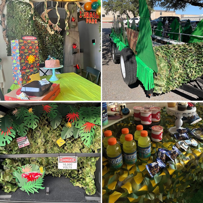 LOOGU Camo Netting, Camouflage Net Blinds Great for Sunshade Camping