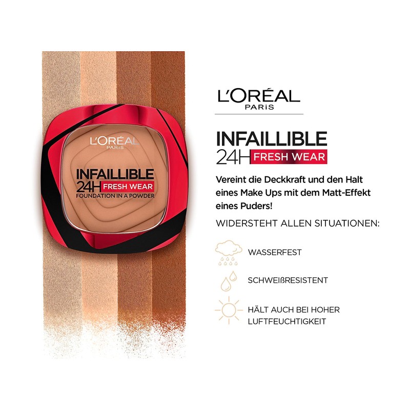 L'Oréal Paris Infaillible 24H Fresh Wear Make-up Powder 40 Sand