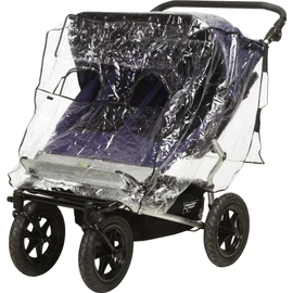 Playshoes Unisex Kinder Universal-Regen-Verdeck für Geschwister-Buggy 448962, 21 - transparent, 1 Stück (1er Pack)