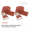 2PCS Yoga Straps 2.5M, Durable Cotton Yoga Straps for Stretching,
