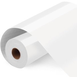 Lzerking Permanent Vinyl, 12in x 60ft Adhesive Vinyl for Mugs, Signs, Decorations - Permanent Adhesive Vinyl Roll for Cricut, Siser Romeo Cutting Machines (Glossy White)
