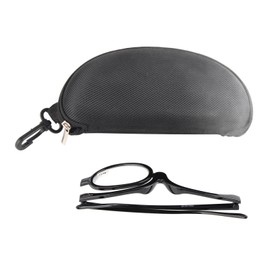 Magnifying Makeup Glasses Fashionable Flexible Flip Down Lens Cosmetic Reading Glasses with Case +3.50