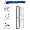 NAUTYKIKS 4 Pack Weld On Lift Off Hinges, 3-1/4" Heavy