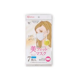 Iris Ohyama Beautiful Fit Mask, Non-woven Fabric, 7 Pieces, Normal, Individual Packaging, White