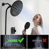 9 In Rain Shower Head with Handheld Wand, High Pressure