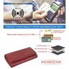 Mou Meraki Women RFID Blocking Genuine Leather Bifold Wallet-Clutch For
