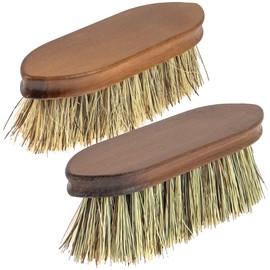 Horse Grooming Kit Mane and Tail Detangler - Equestrian Bristle Brush with Soft & Stiff Bristles - Perfect Horse Gifts One Size Bundle Pack of 2