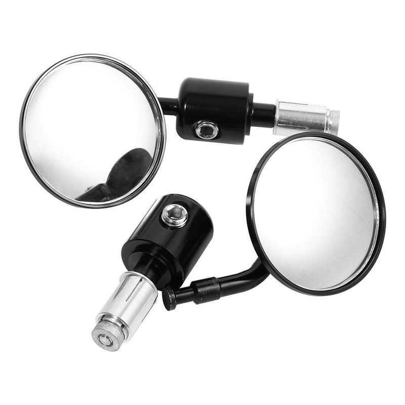 7/8" Hand Bar Rear View Mirrors, Keenso Adjustable 3" Round