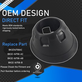 YzusGomumu Rear Cargo Van Door Bumper Magnet Stop Cover 2 Pcs Compatible with Ford Transit 150/250/350/350HD 2015-2023 E-Transit 2022-2023 Replaces BK3Z-16758-AC BK3Z-16758-AB BK3Z-16758-B