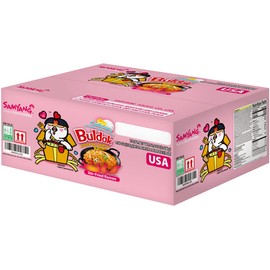 Samyang Buldak Carbo Korean Hot Spicy Chicken Stir Fried Ramyun 4.58 oz (Pack of 20)