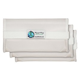 Planet Wise Reusable Clear Hook and Loop Snack Bag