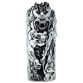 Unbranded Devil & Flame Sword Metal Lighter Case Cover Sleeve Fits Standard Bic Lighter J6