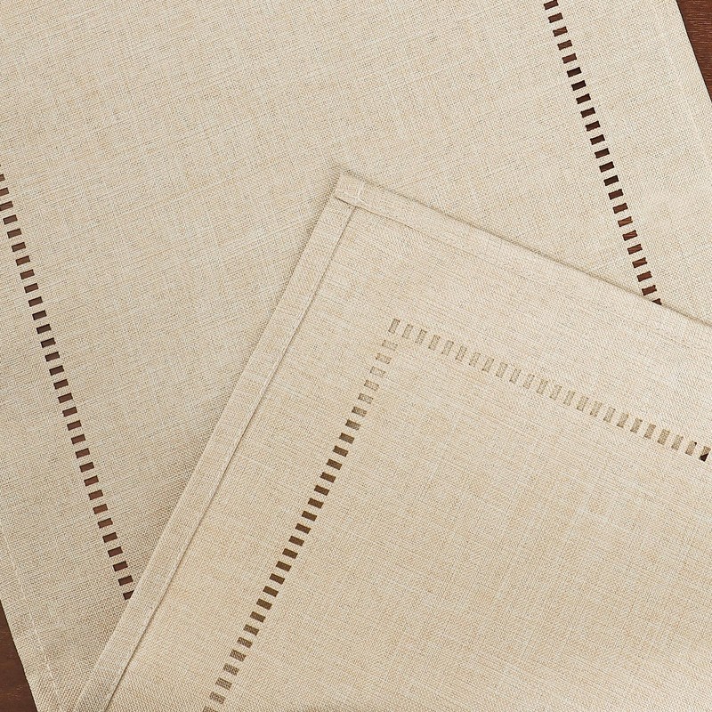 LOMOHOO Beige Table Runner 108Inches Long Linen Table Runner,Farmhouse Table