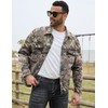 Yuanbang Camo Jackets for Men Trucker Unlined Camouflage Coats Hunting