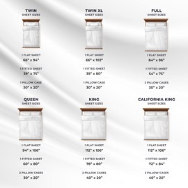 Tribeca Living Full Size Bed Sheet Set, Crisp and Smooth Egyptian Cotton Percale Solid Sheets and Pillowcase Set, Extra Deep Pocket, 350 Thread Count, 4-Piece Luxury Bedding, White