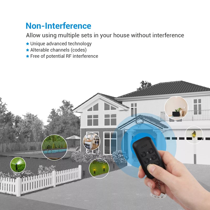 DEWENWILS Outdoor Wireless Remote Control Outlet with 2 Remotes Weatherproof